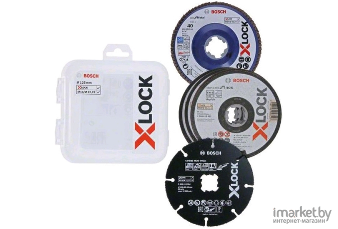 Отрезной круг Bosch X-LOCK 125мм 5 шт [2.608.619.374]