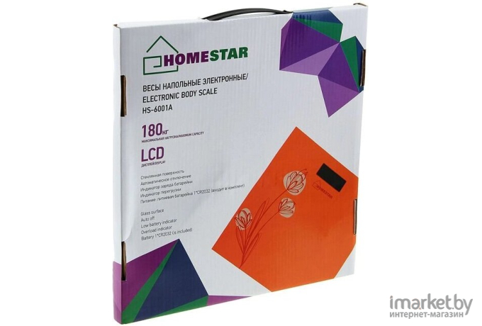 Напольные весы HomeStar HS-6001A оранжевый [002956]