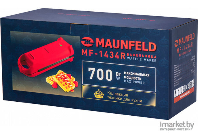 Вафельница Maunfeld MF-1434R