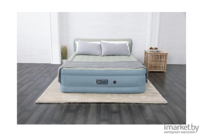 Надувная кровать Bestway Fortech Airbed Queen Headboar 229x152x79 [69060]