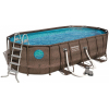 Каркасный бассейн Bestway Power Steel Swim Vista 56716 (549x274x122 с фильтр-насосом и лестницей)