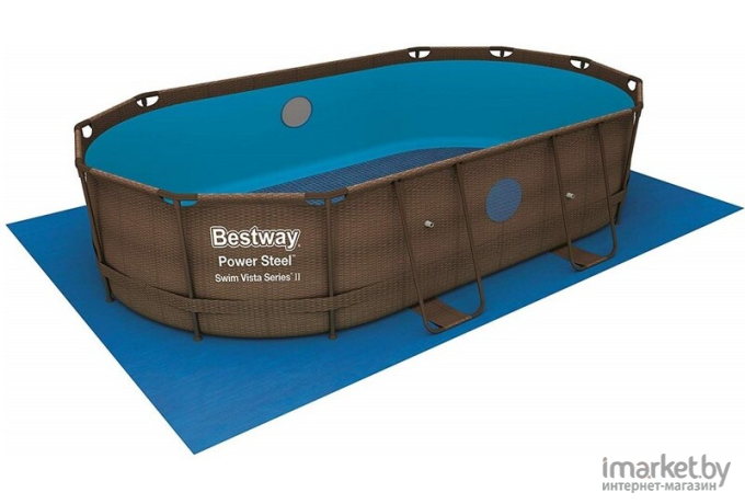 Каркасный бассейн Bestway Power Steel Swim Vista 56716 (549x274x122 с фильтр-насосом и лестницей)