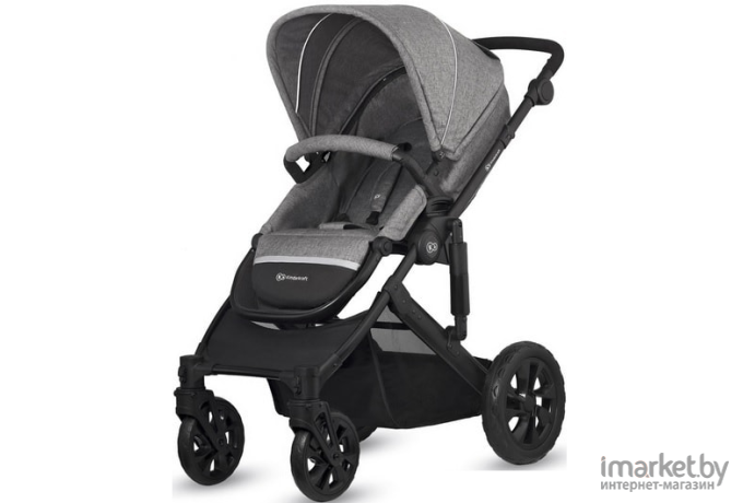 Детская коляска KinderKraft Prime Lite 3 в 1 Grey