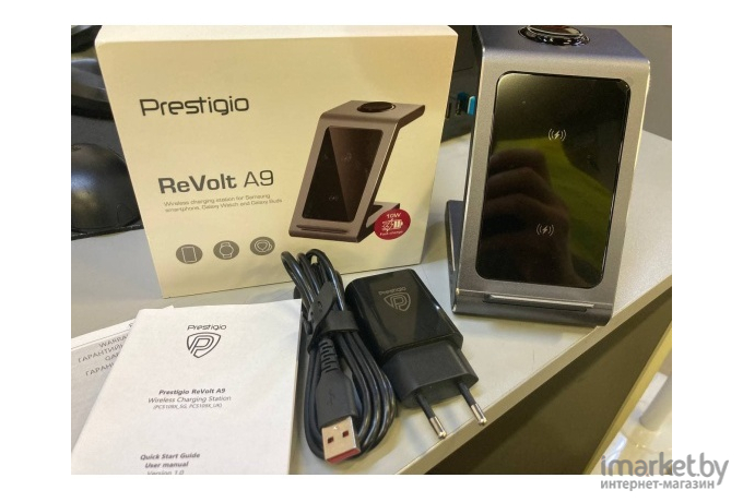 Беспроводное зарядное устройство Prestigio ReVolt A9 [PCS109X_SG]