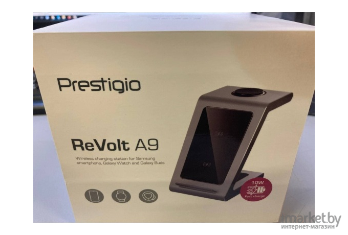 Беспроводное зарядное устройство Prestigio ReVolt A9 [PCS109X_SG]