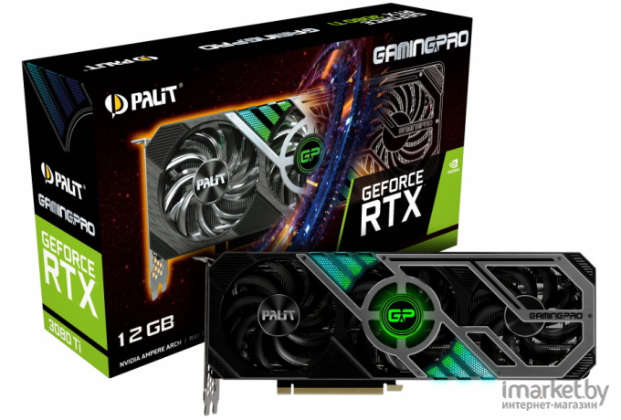Видеокарта Palit nVidia GeForce RTX3080TI GAMINGPRO 12G [NED308T019KB-132AA]