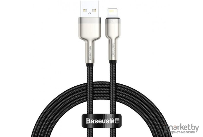 Кабель Baseus Cafule Series Metal Data Cable Black (CALJK-B01)