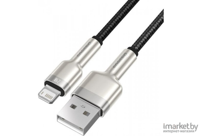 Кабель Baseus Cafule Series Metal Data Cable Black (CALJK-B01)