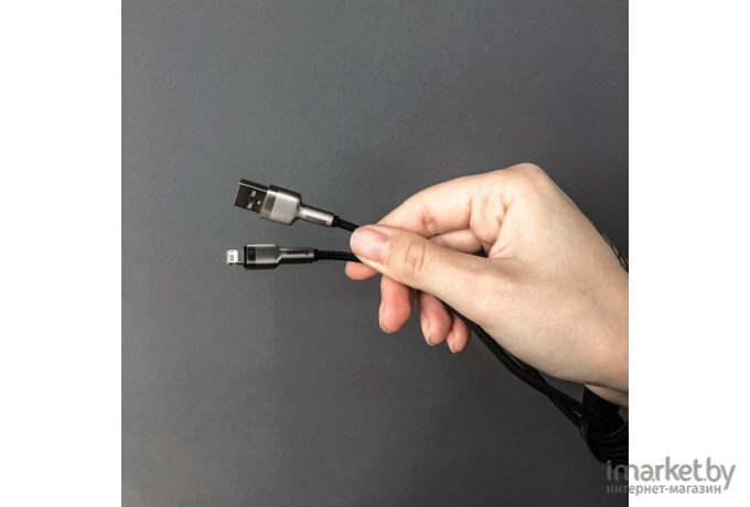 Кабель Baseus Cafule Series Metal Data Cable Black (CALJK-B01)