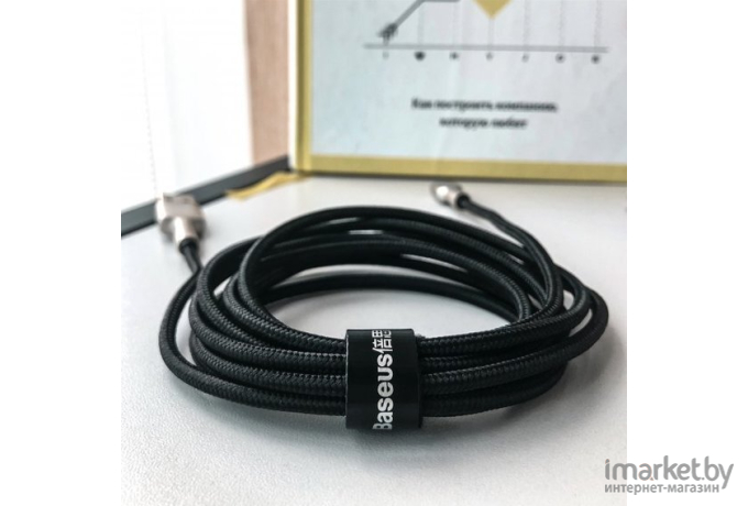 Кабель Baseus Cafule Series Metal Data Cable Black (CALJK-B01)