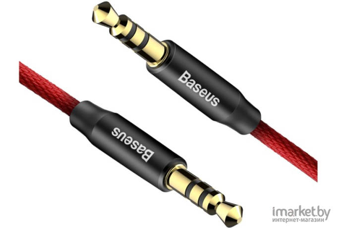 Кабель Baseus Yiven Audio Cable M30 AUX Red/Black (CAM30-B91)