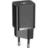 Сетевое зарядное устройство Baseus TZCCSUP-B01 Super Si Quick Charger Type-C 20W (кабель Type-C-Lightning 1m) Black