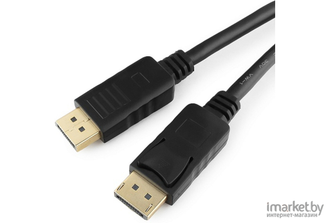 Кабель для компьютера Cablexpert DisplayPort CC-DP2-7.5M, v1.2, 7,5м, 20M/20M, черный, экран, пакет черный [CC-DP2-7.5M]