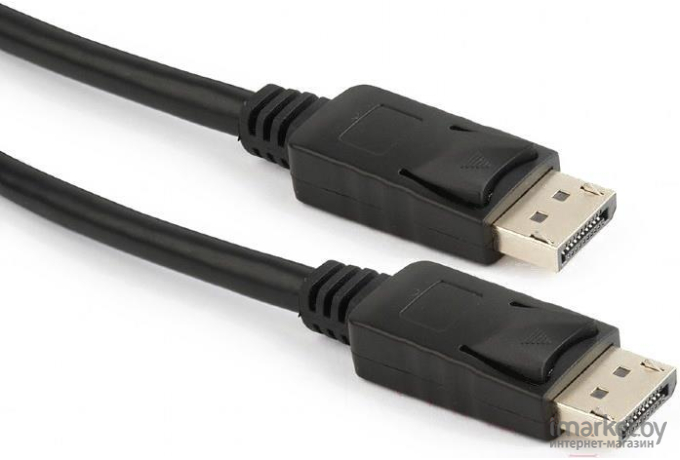 Кабель для компьютера Cablexpert DisplayPort CC-DP2-7.5M, v1.2, 7,5м, 20M/20M, черный, экран, пакет черный [CC-DP2-7.5M]