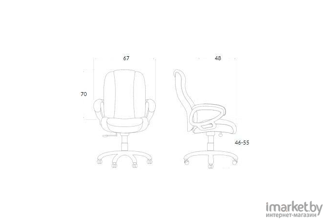 Офисное кресло King Style KP 33 ткань серый