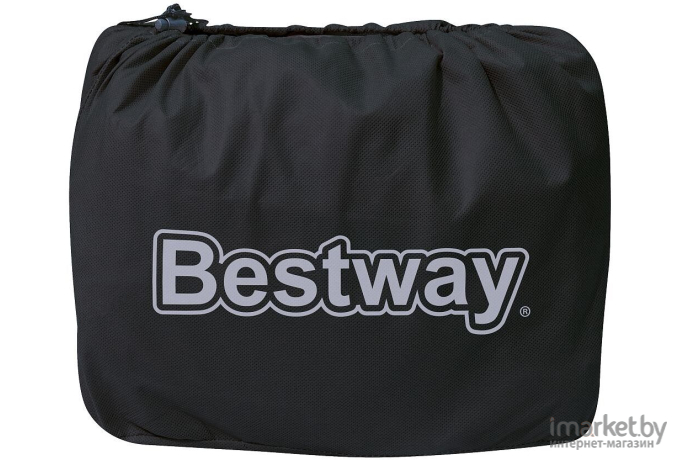 Надувная кровать Bestway 152х203х61см с подголовником, встр.насос 220В [67690]