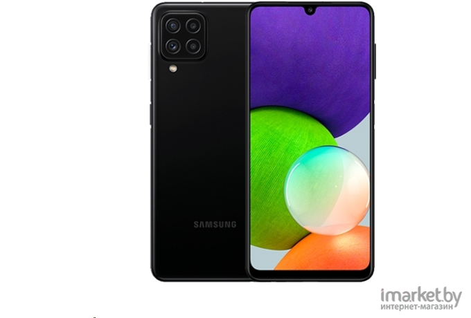 Мобильный телефон Samsung Смартфон Galaxy A22 64GB Black черный [SM-A225FZKDSER]