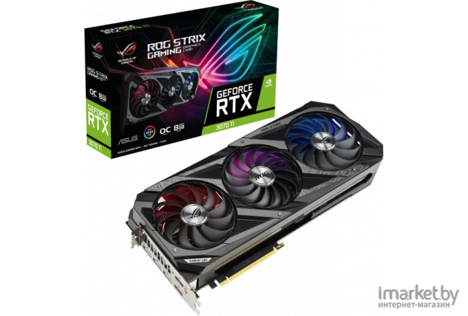 Видеокарта ASUS RTX 3070 Ti 8GB GDDR6X [ROG-STRIX-RTX3070TI-O8G-GAMING]