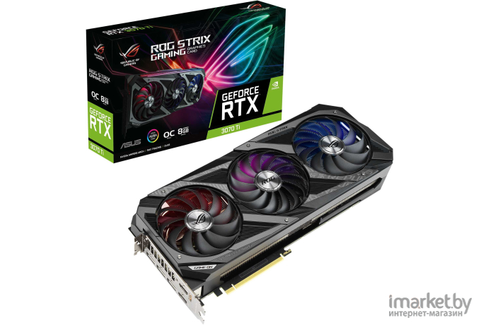 Видеокарта ASUS RTX 3070 Ti 8GB GDDR6X [ROG-STRIX-RTX3070TI-O8G-GAMING]