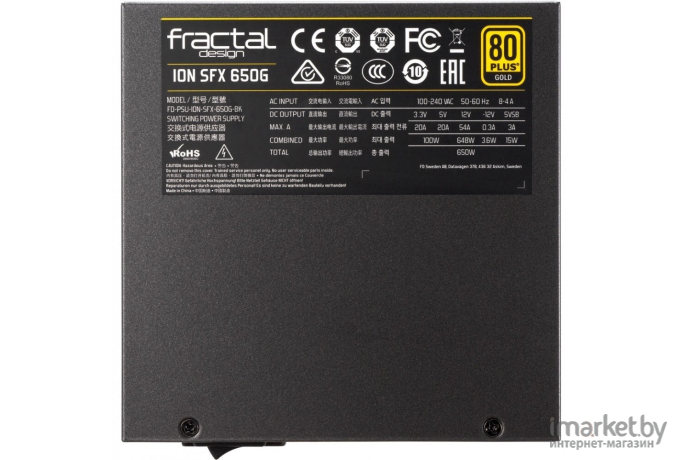 Блок питания Fractal Design ION SFX 650G [FD-PSU-ION-SFX-650G-BK-EU]