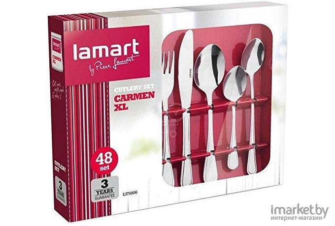 Набор столовых приборов Lamart Carmen XL 48 предмета [LT 5006]