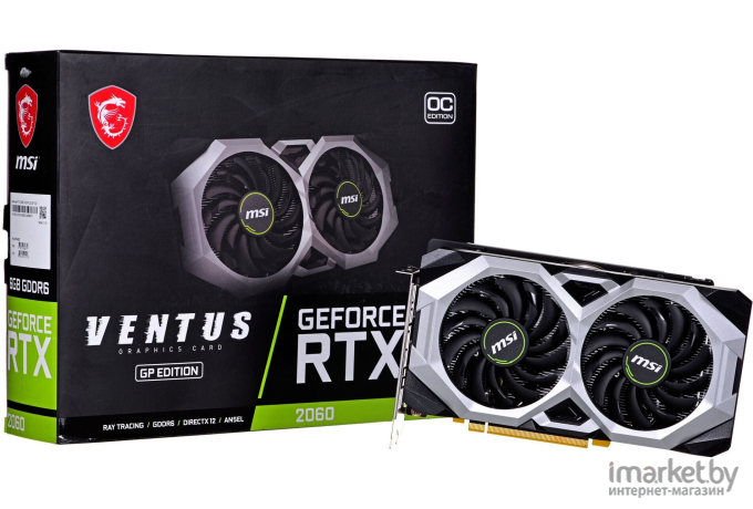 Видеокарта MSI GeForce RTX 2060 VENTUS GP OC