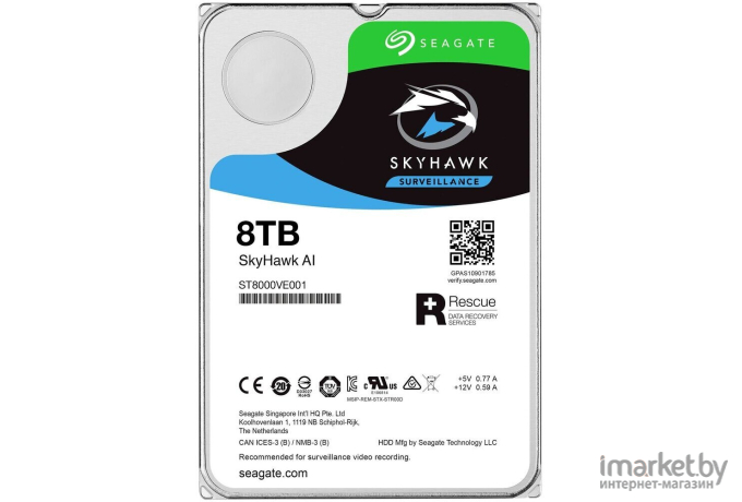 Жесткий диск Seagate SkyHawk AI 8TB (ST8000VE001)