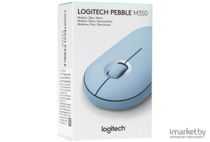 Мышь Logitech Pebble M350 Blue Grey [L910-005719]