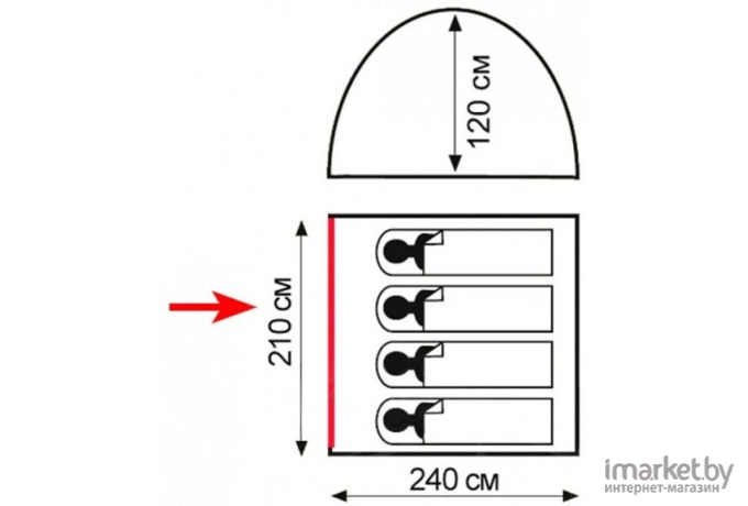 Палатка Totem Summer 4 V2