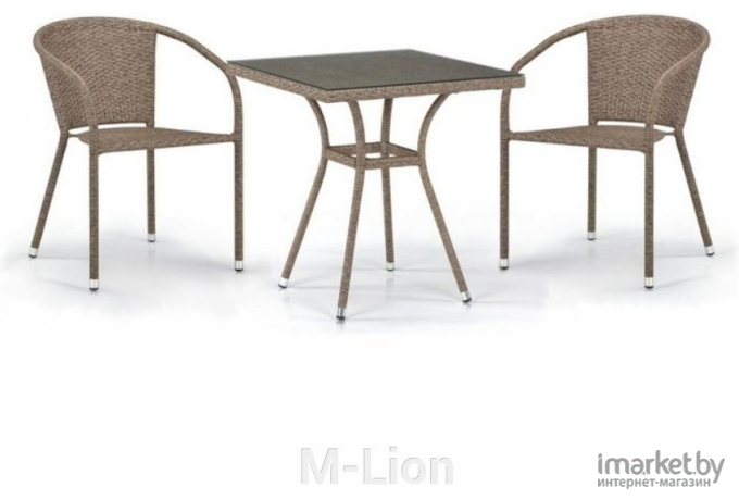 Комплект садовой мебели Afina garden T282BNT/Y137C-W56  2Pcs Light brown