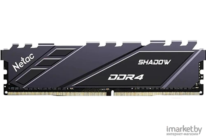 Оперативная память Netac DDR IV 8Gb PC-21300 2666MHz Shadow [NTSDD4P26SP-08E]