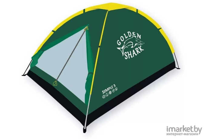 Палатка Golden Shark Simple 3 зеленый