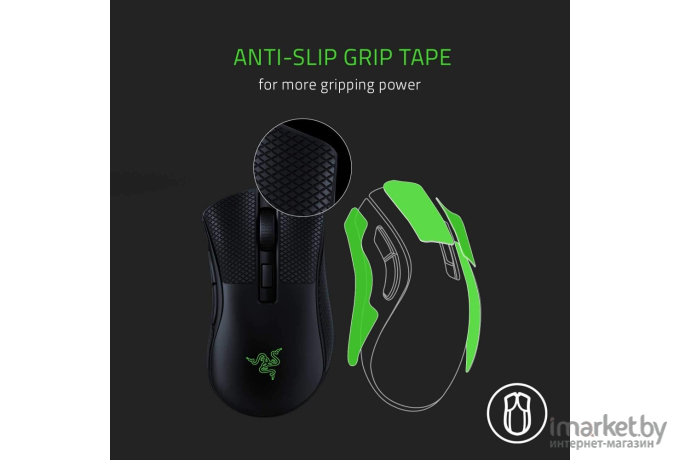 Мышь Razer DeathAdder V2 Mini + Grip Tapes [RZ01-03340100-R3M1]