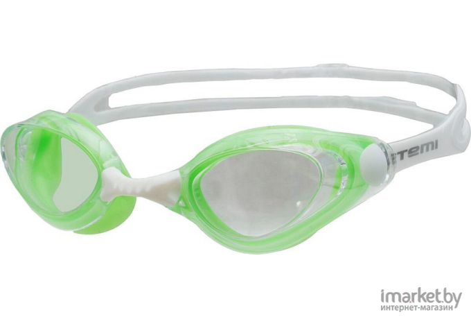 Очки для плавания Atemi B404 салатовый/белый