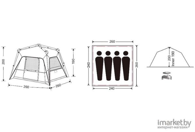 Шатер, тент KingCamp Plus 3097