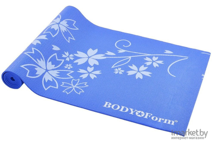 Коврик для йоги и фитнеса Body Form BF-YM02 173x61x0,8 мм Blue