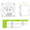 Вентилятор вытяжной AirRoxy dRim [125TS-C177]
