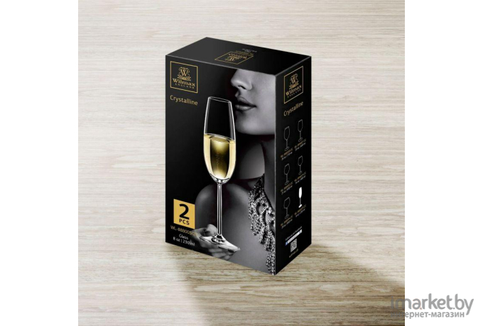 Набор бокалов для шампанского Wilmax WL-888005/2С