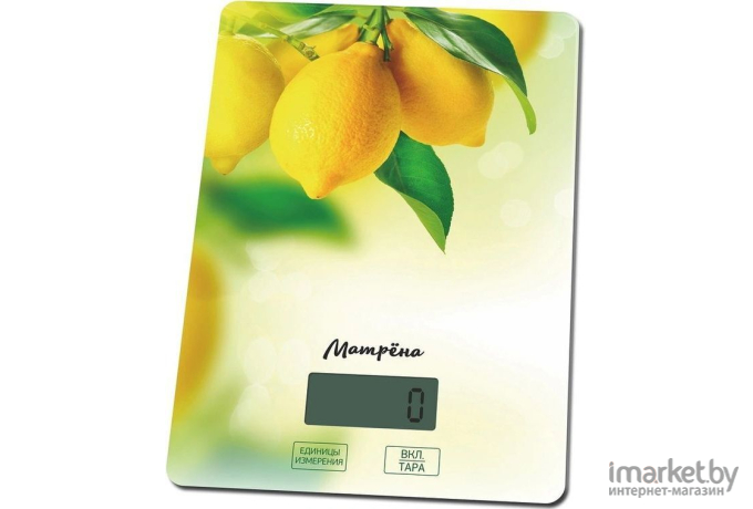 Кухонные весы Матрена МА-037 лимон