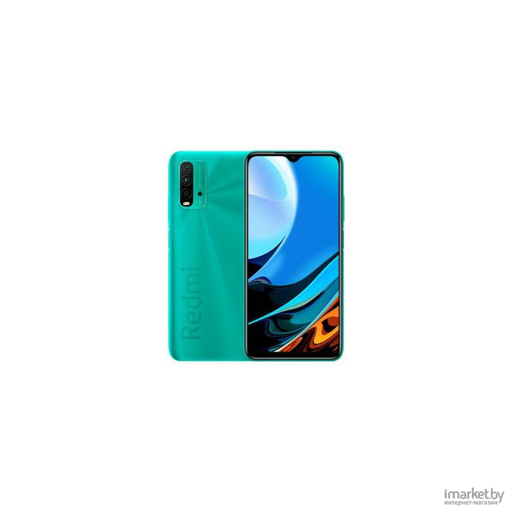 Мобильный телефон Xiaomi Redmi 9T 4GB/128GB без NFC Ocean Green  [M2010J19SG] в каталоге | Цена | Доставка по РБ