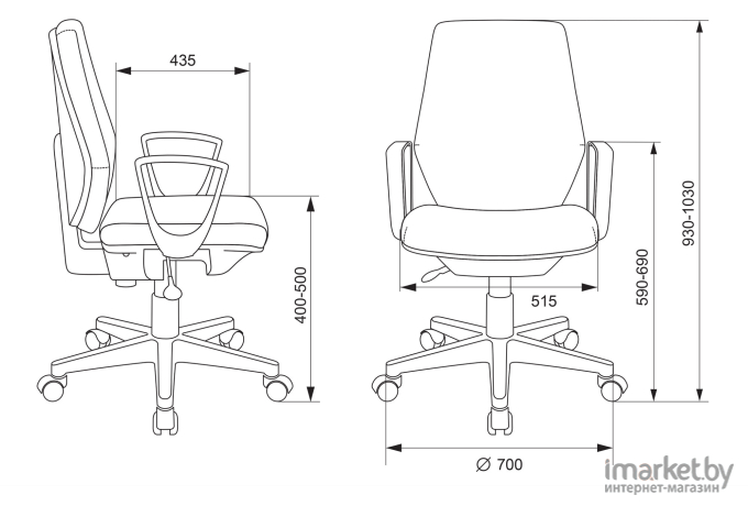 Офисное кресло Бюрократ CH-W545 38-410 красный [CH-W545/RED]