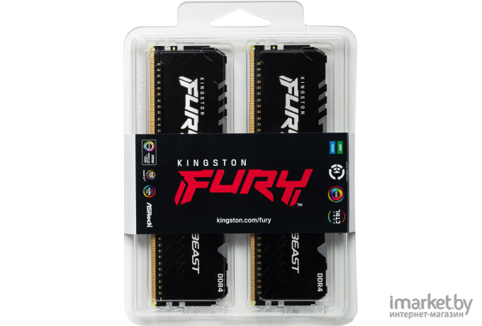 Оперативная память Kingston FURY Beast RGB 2x8GB (KF436C17BBAK2/16)