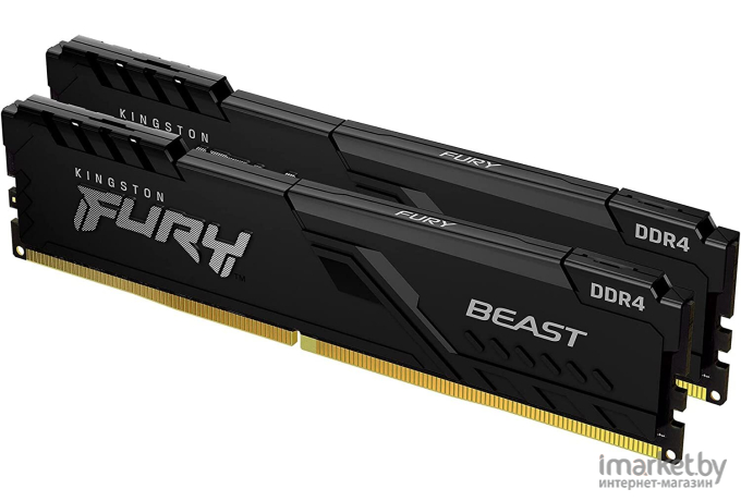 Оперативная память Kingston FURY Beast 2x8GB DDR4 PC4-28800 (KF436C17BBK2/16)