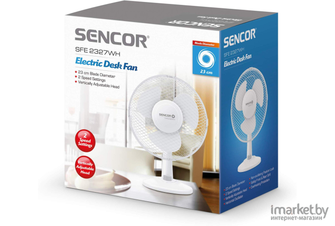 Вентилятор Sencor SFE 2327 WH