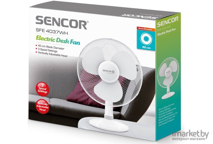 Вентилятор Sencor SFE 4037 WH