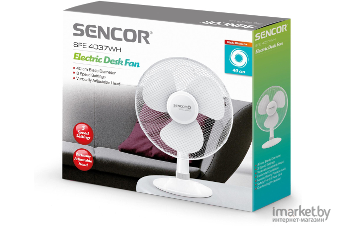 Вентилятор Sencor SFE 4037 WH