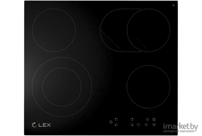 Варочная панель LEX EVH 642-2 BL черный [CHYO000204]