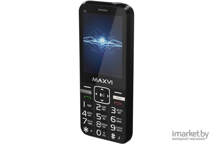 Мобильный телефон Maxvi P3 Black