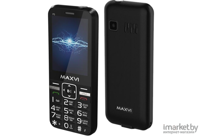 Мобильный телефон Maxvi P3 Black