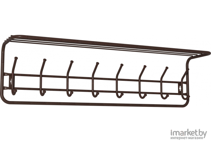Вешалка ЗМИ с полкой 100 ВСП 169 медный антик